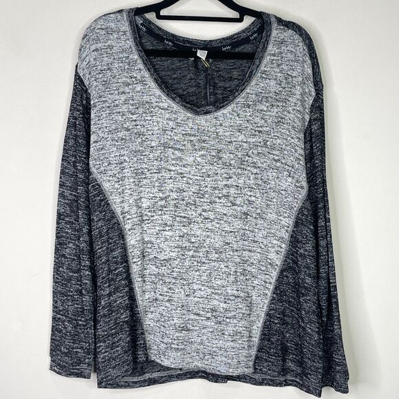 New Nicole Miller Knit V-Neck Color Block Top Women's Size Medium - Picture 7 of 7